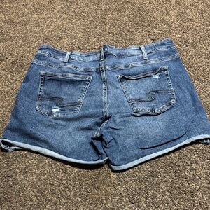 Silver Jeans Dark Blue Jean Shorts Women’s 18 Plus Size 18w Suki 5.5”